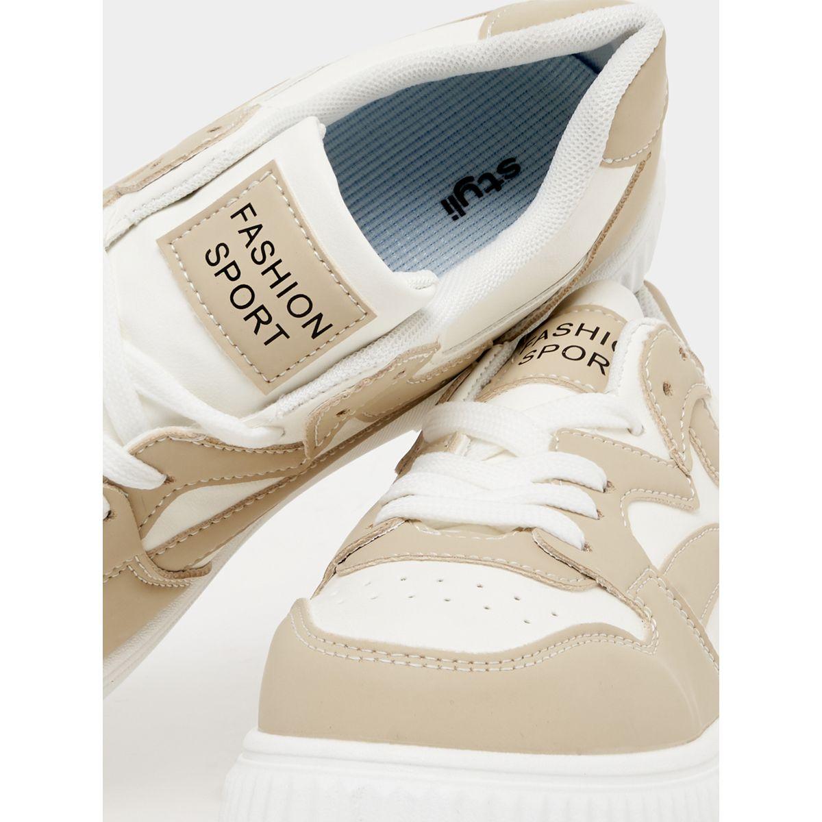 Styli Color Block Lace Up Sneakers-women-shoes-sneakers-image-4