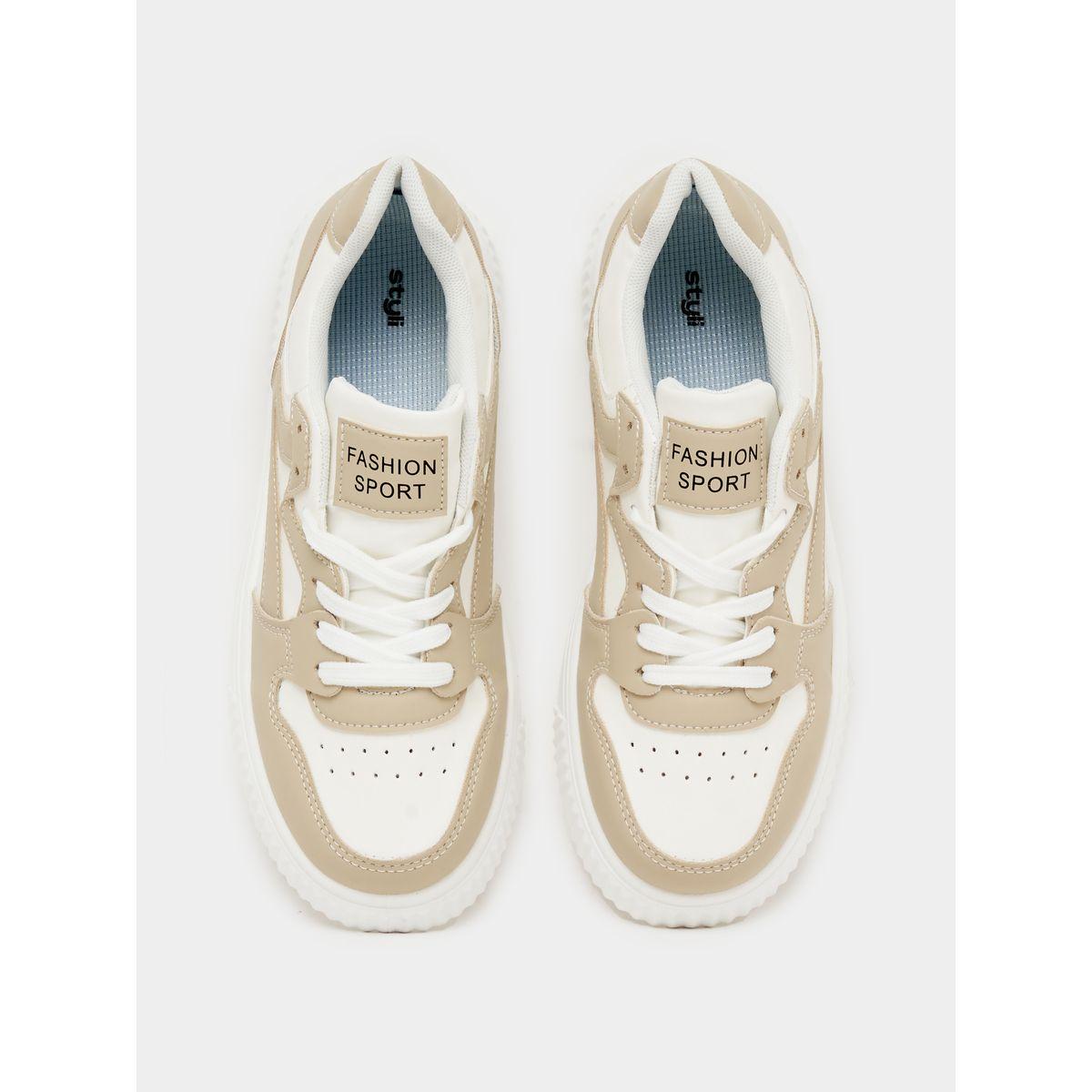 حذاء سنيكرز بنمط كتل الالوان ورباط غلق-women-shoes-sneakers-image-6