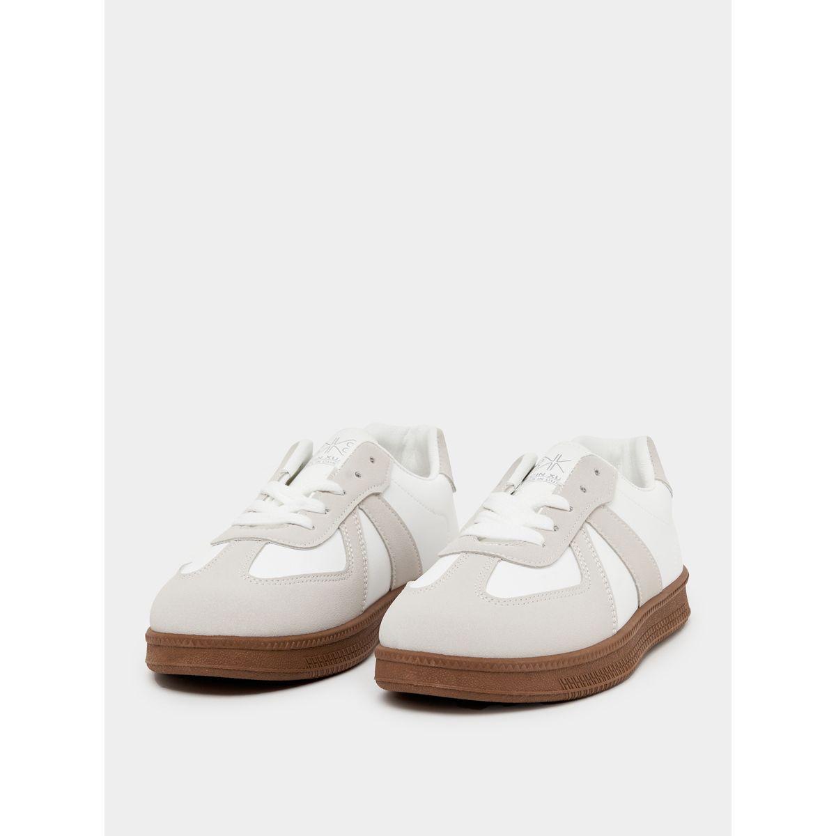 Styli Contrast Panel Gum Sole Sneakers-women-shoes-sneakers-image-2