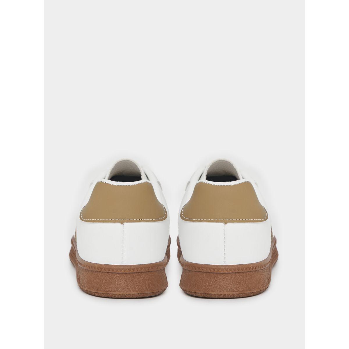 Styli Lace Up Closure Striped Sneakers-women-shoes-sneakers-image-3