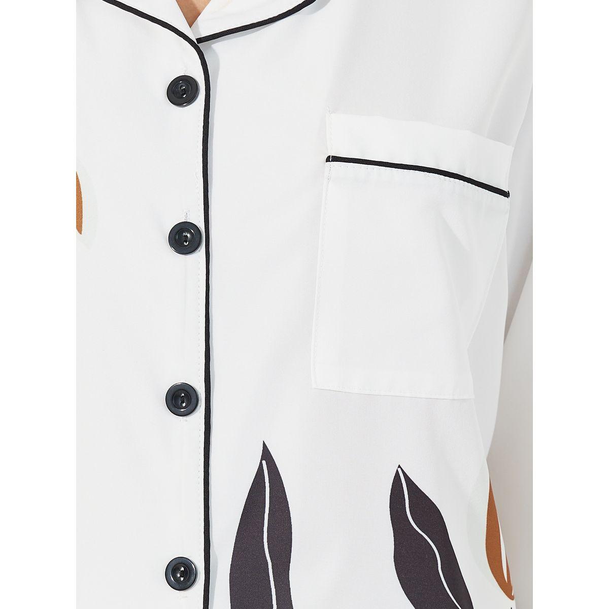 طقم من بنطال بيجاما مع بلوزة بطبعات زهور-women-clothing-nightwear-pyjamas-longsets-image-4
