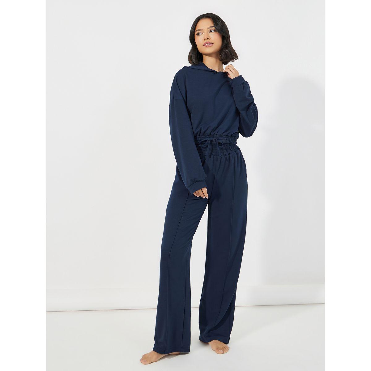 مجموعة من جوغر مع هودي بتفاصيل مُجمعة-women-clothing-coordsets-image-1
