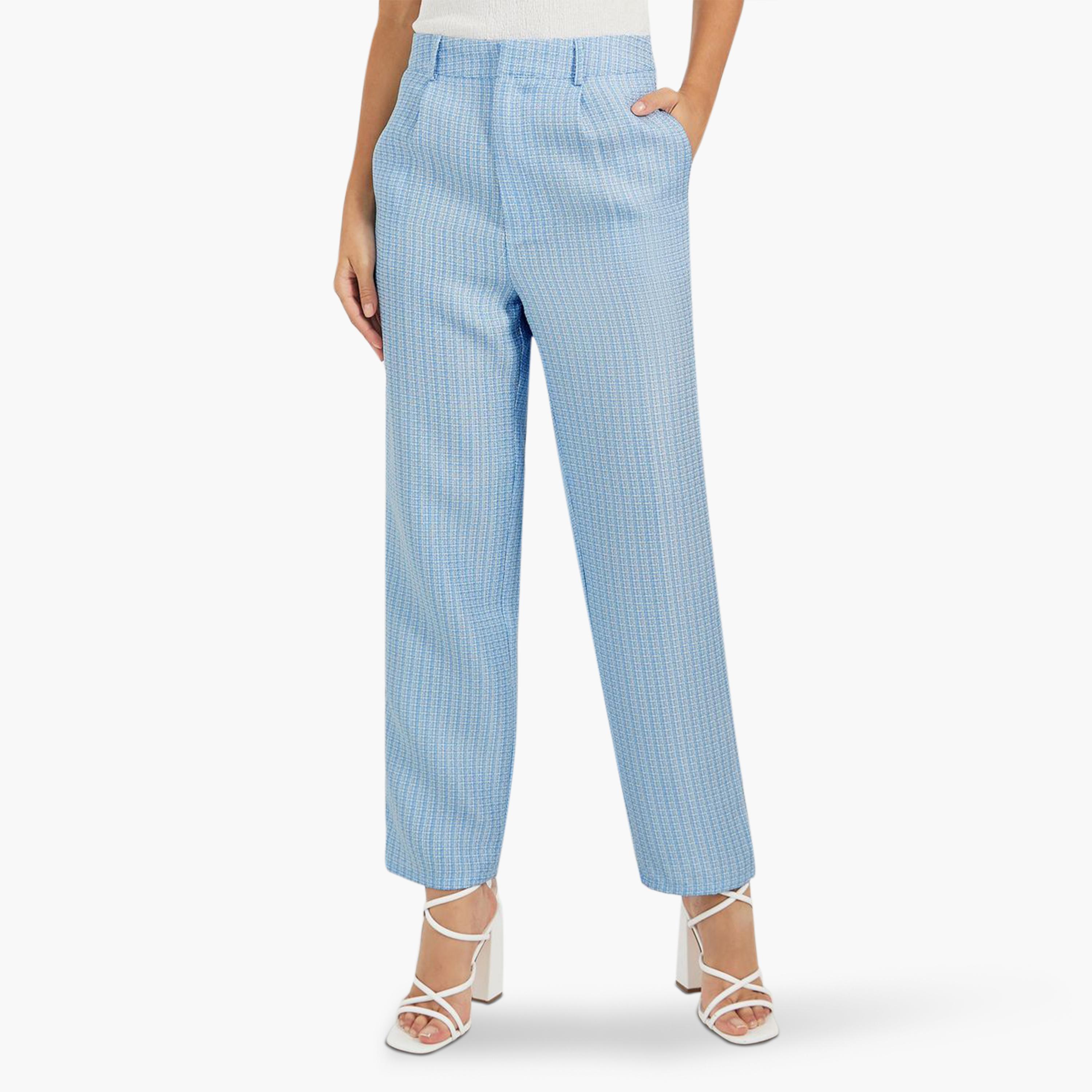 طقم منسق من بنطال وبليزر فضفاض بياقة نوتش ليبل-women-clothing-coordsets-image-4