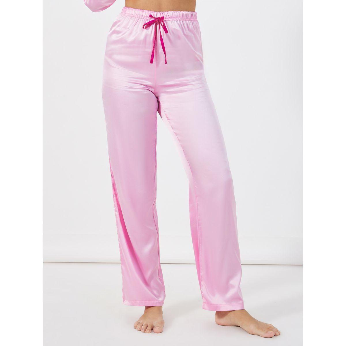 Styli Unwind Solid Contrast Edge Shirt & Pants Pyjama Set-women-clothing-nightwear-pyjamas-longsets-image-5