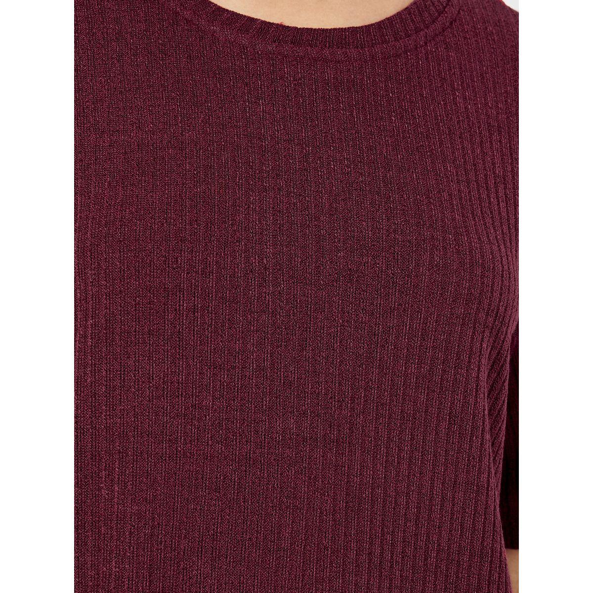 مجموعة من بنطال بأرجل واسعة وبلوزة مضلعة-women-clothing-coordsets-image-3