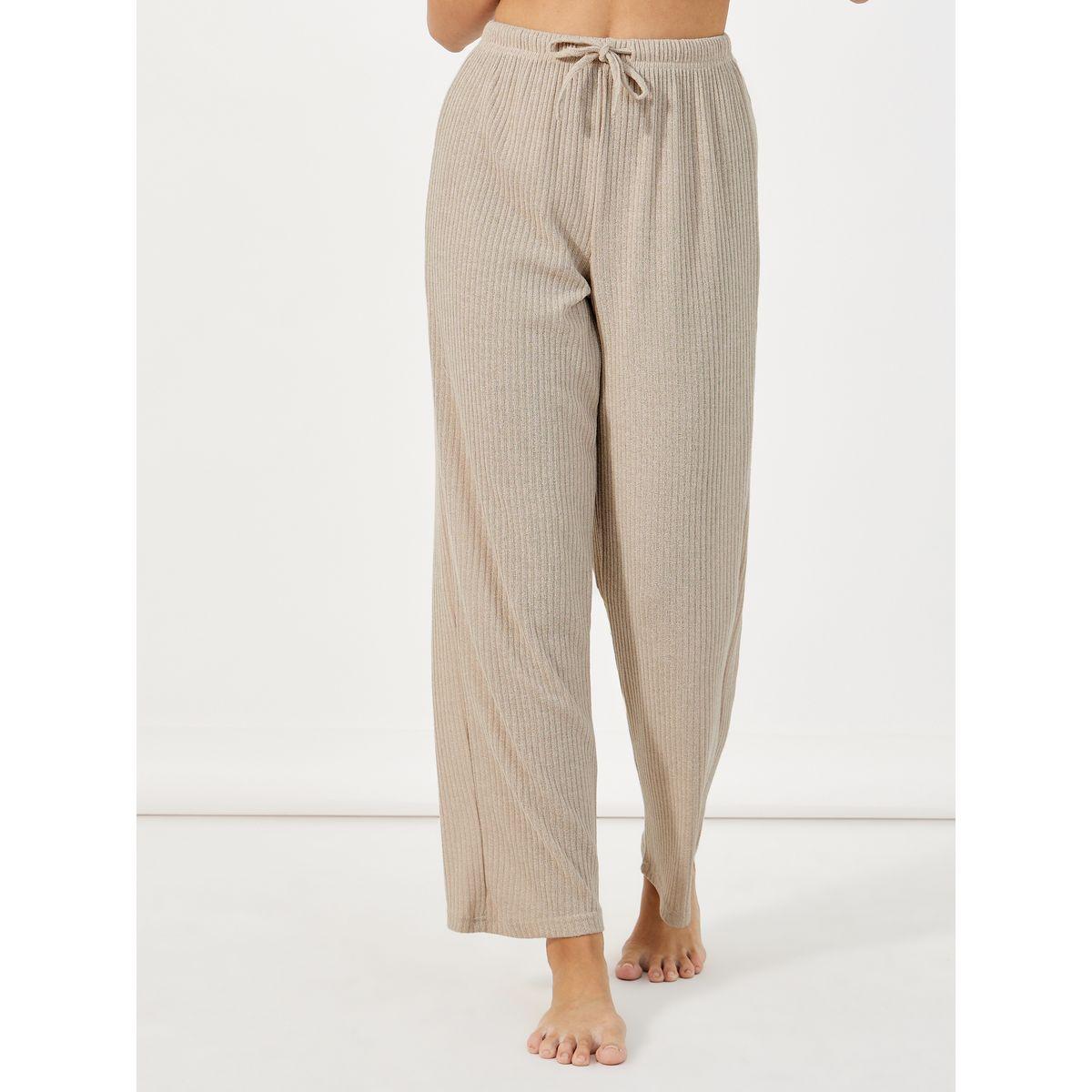 Styli Unwind Pack of 3 - Brushed Ribbed Strappy Cami Top, Pants & Robe-women-clothing-coordsets-image-6