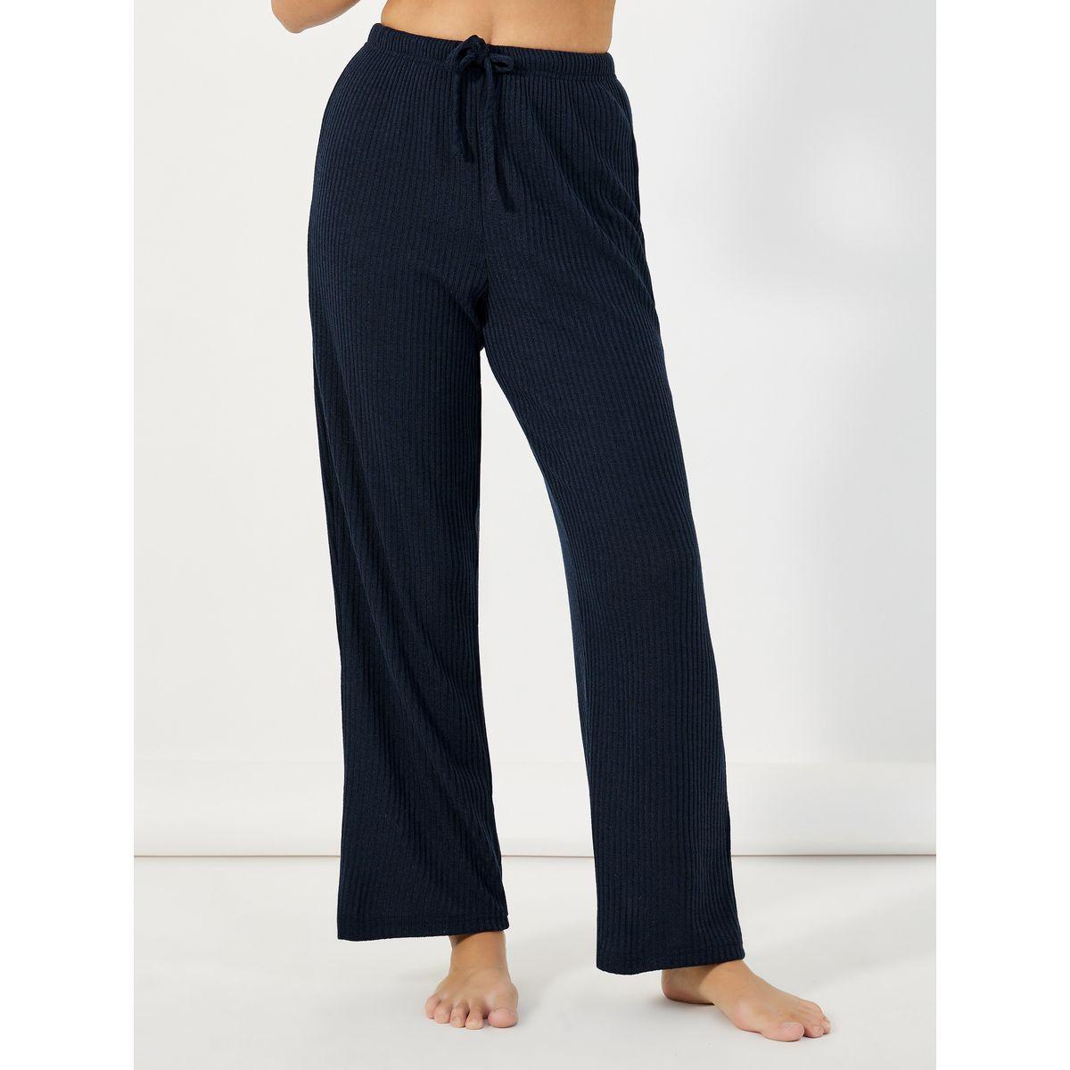 Styli Unwind Pack of 3 - Brushed Ribbed Strappy Cami Top, Pants & Robe-women-clothing-coordsets-image-6