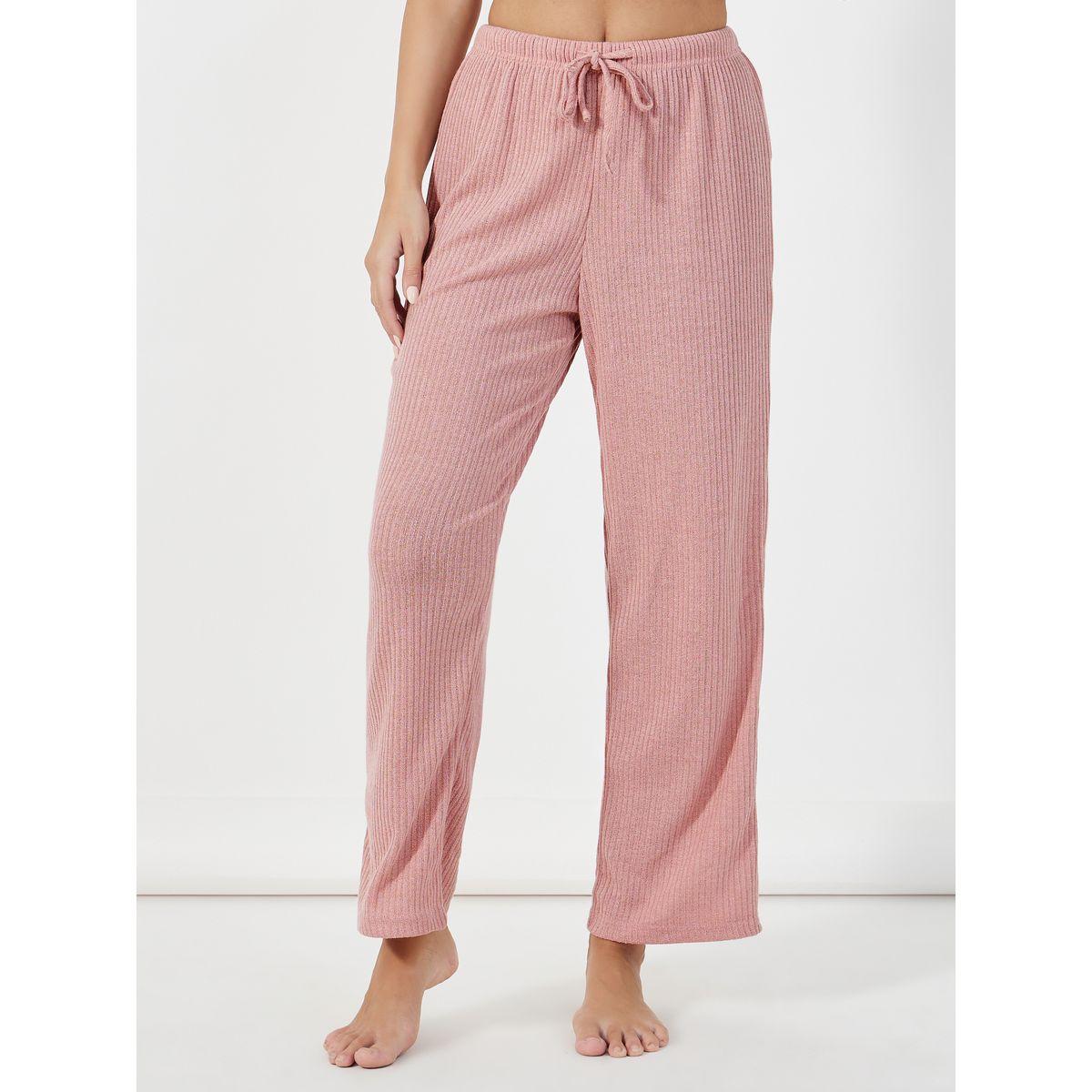 Styli Unwind Pack of 3 - Brushed Ribbed Strappy Cami Top, Pants & Robe-women-clothing-coordsets-image-6