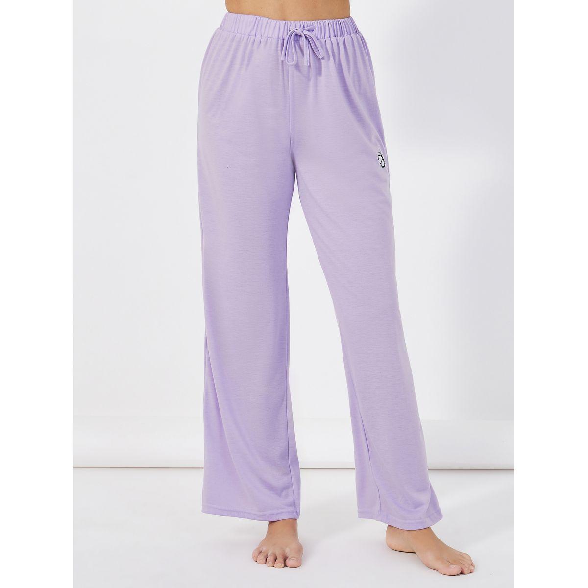 Styli Unwind Slogan Print Ruffle Sleeves T-Shirt & Pants Pyjama Set-women-clothing-nightwear-pyjamas-longsets-image-5