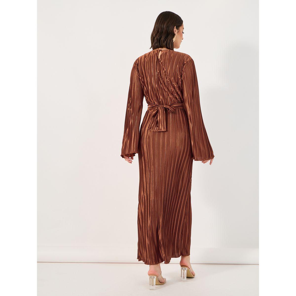 Styli Self Tie Belt Plisse Shift Maxi Dress-women-clothing-dresses-image-6