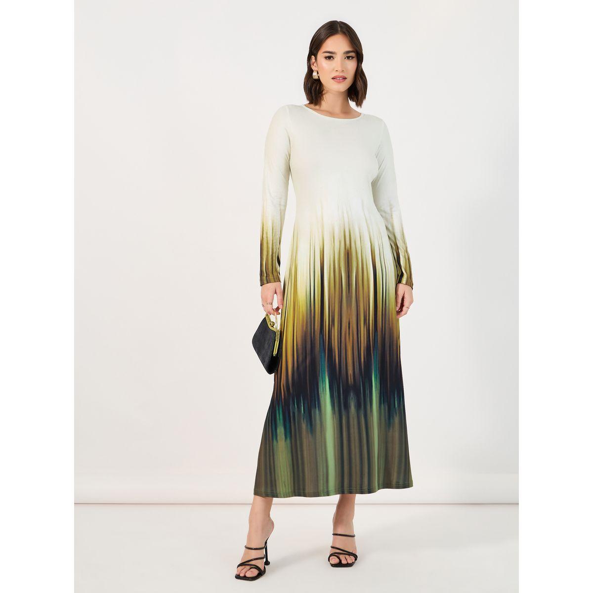 Styli Tie & Dye Print A-Line Maxi Dress-women-clothing-dresses-image-1