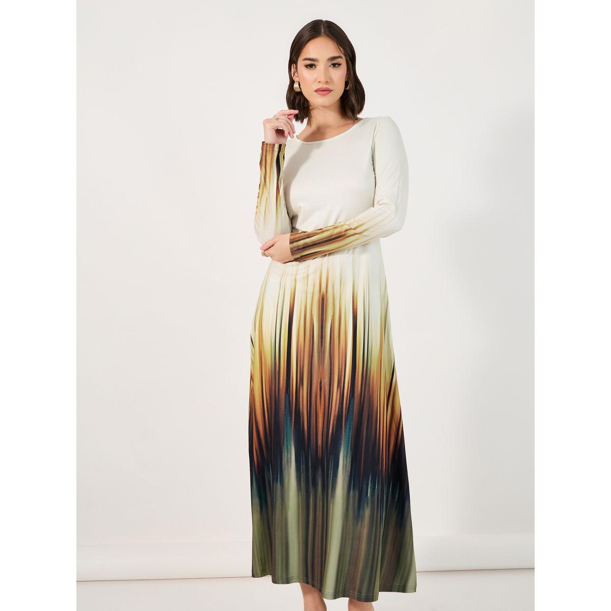 Styli Tie & Dye Print A-Line Maxi Dress-women-clothing-dresses-image-2