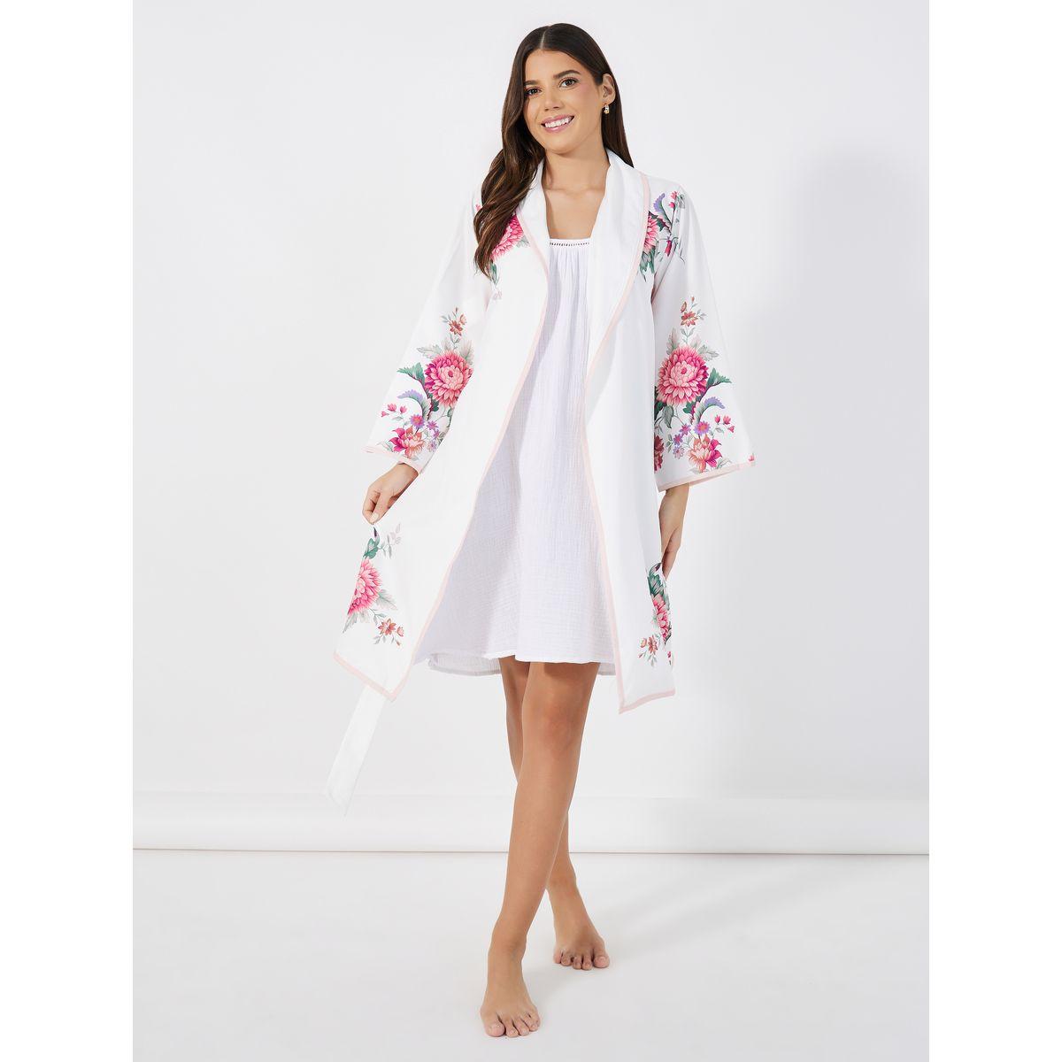 Styli Unwind Floral Print Contrast Edge Robe-women-clothing-nightwear-robes-image-1