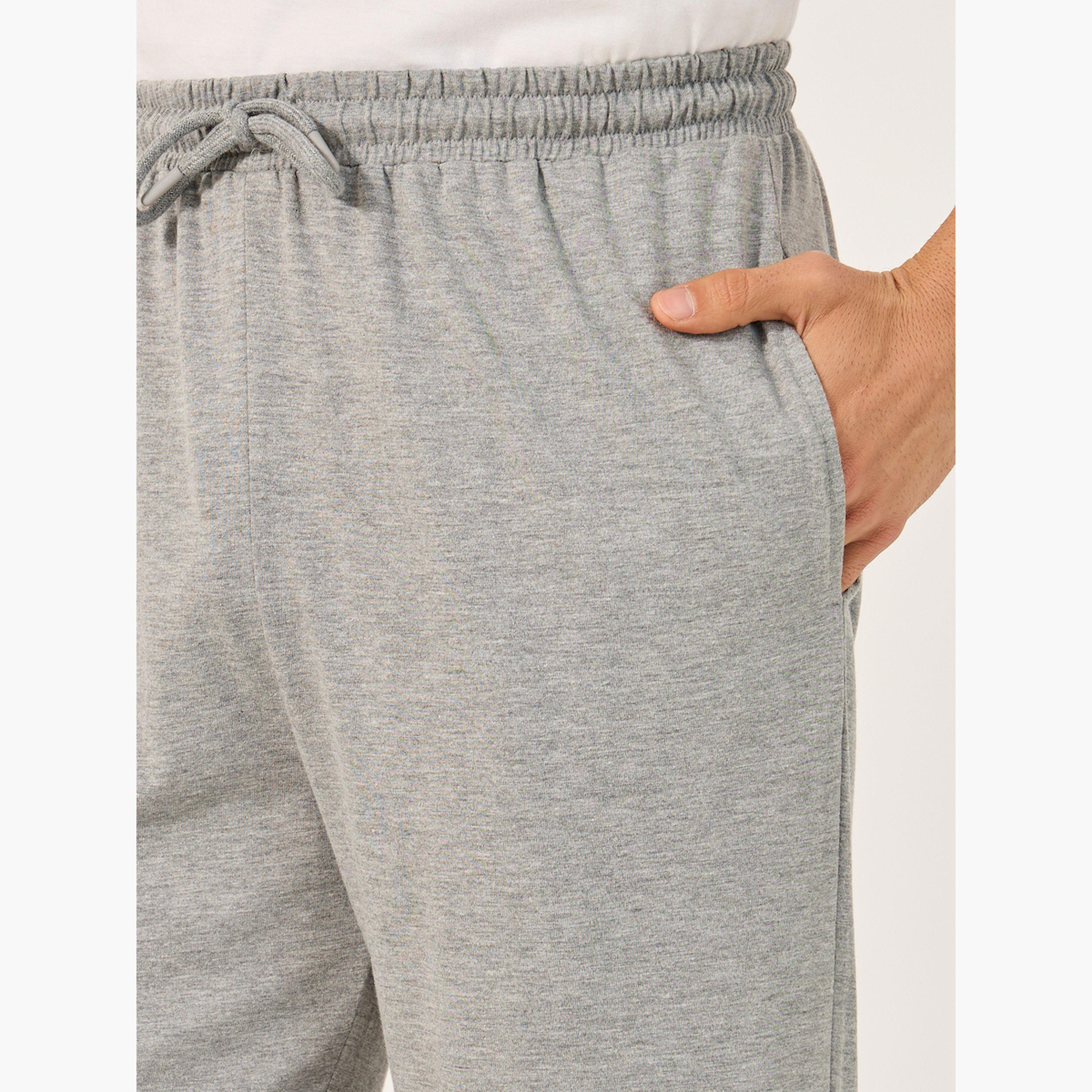 Styli Pack of 2 - Straight Pyjama with Drawcord-men-clothing-nightwear-pyjamaandshorts-image-4