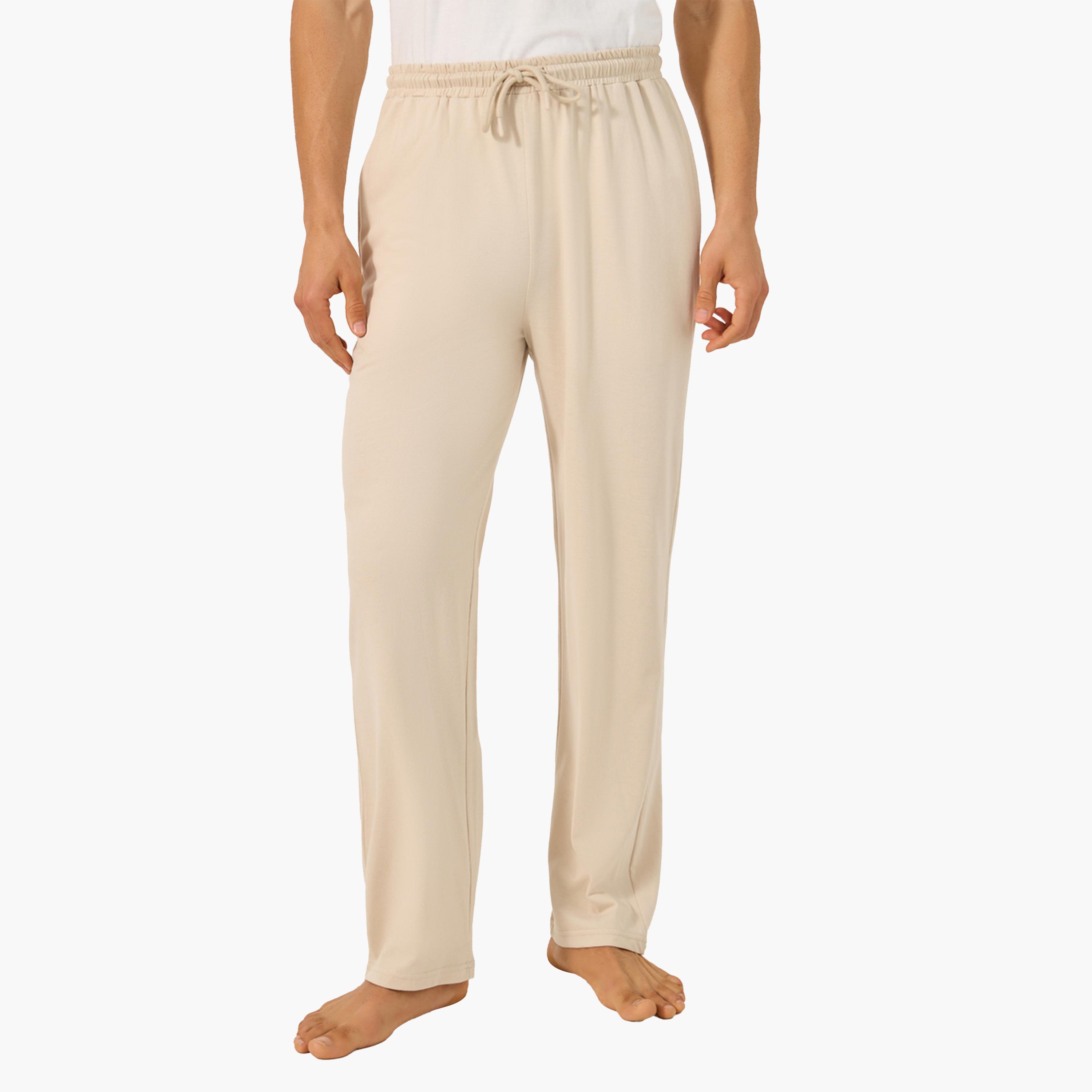 Styli Pack of 2 - Solid Open Hem Pyjama with Drawstring-men-clothing-nightwear-pyjamaandshorts-image-2