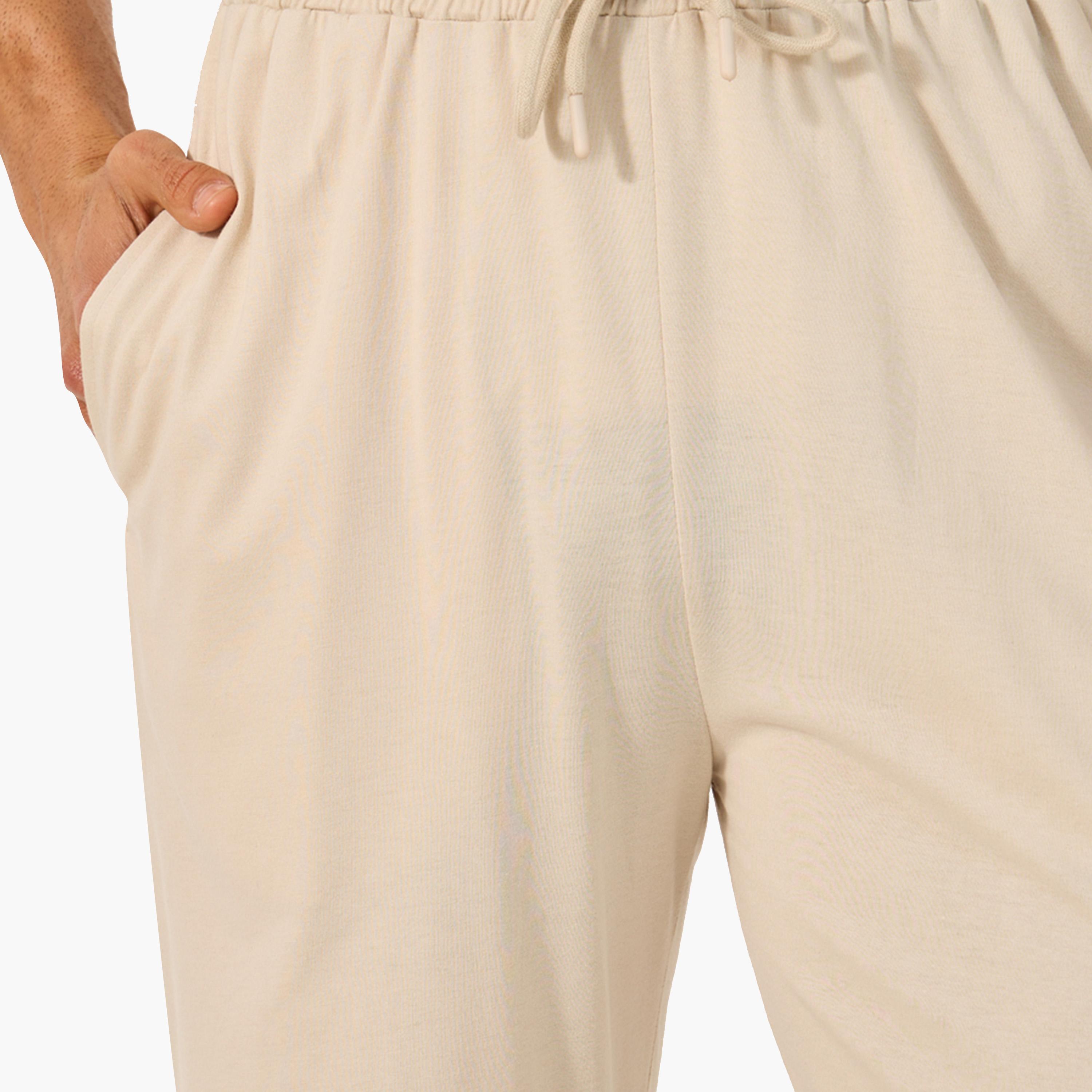 Styli Pack of 2 - Solid Open Hem Pyjama with Drawstring-men-clothing-nightwear-pyjamaandshorts-image-4