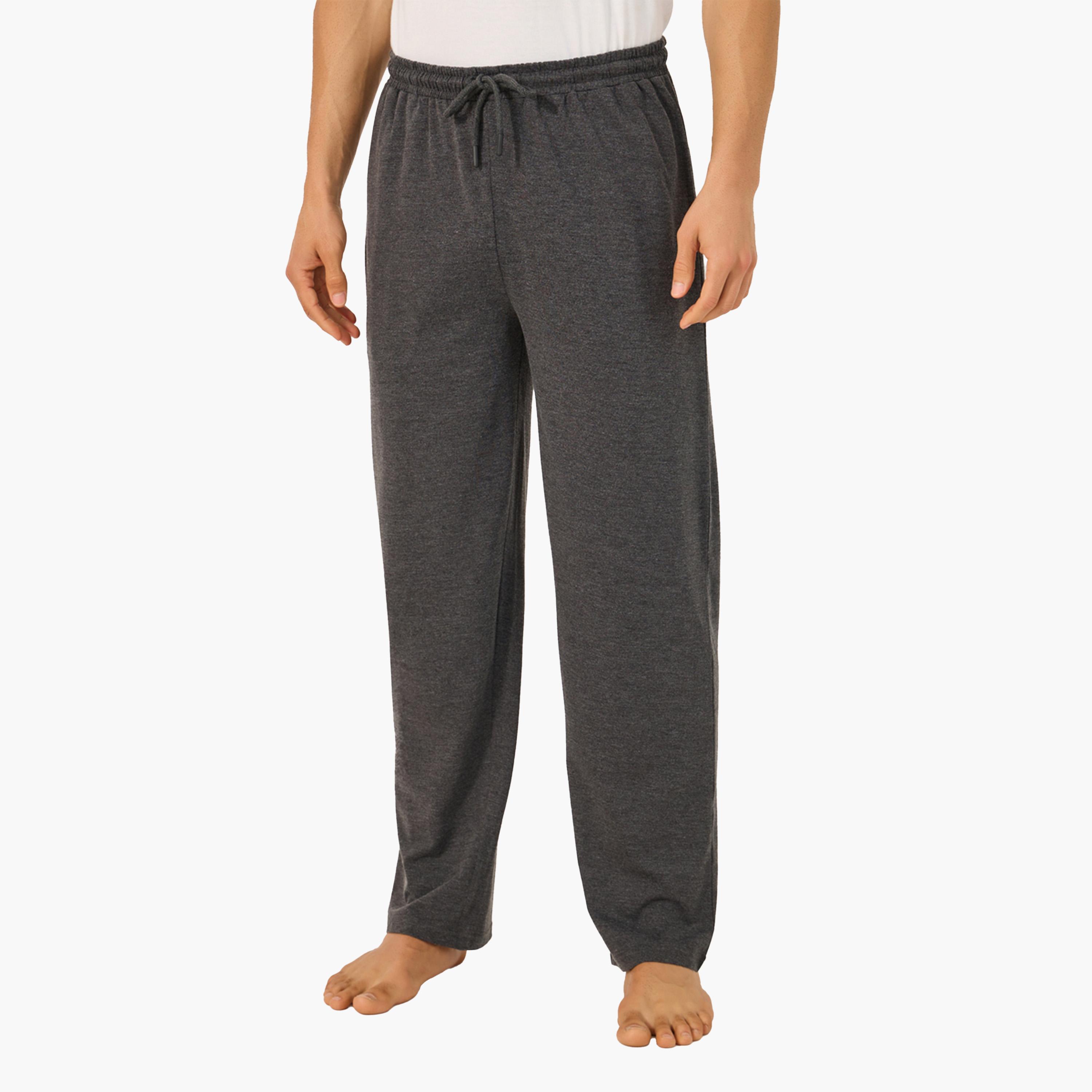 Styli Pack of 2 - Solid Open Hem Pyjama with Drawstring-men-clothing-nightwear-pyjamaandshorts-image-6