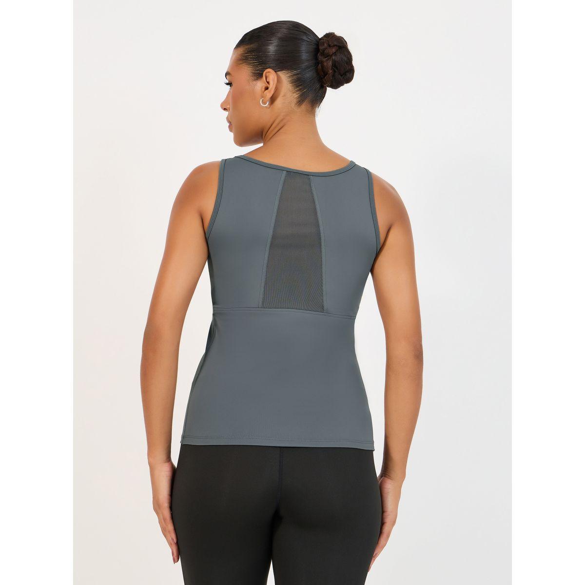 بلوزة بلا أكمام بتفاصيل شبكية-women-clothing-sportswearandactivewear-tshirtsandvests-image-1