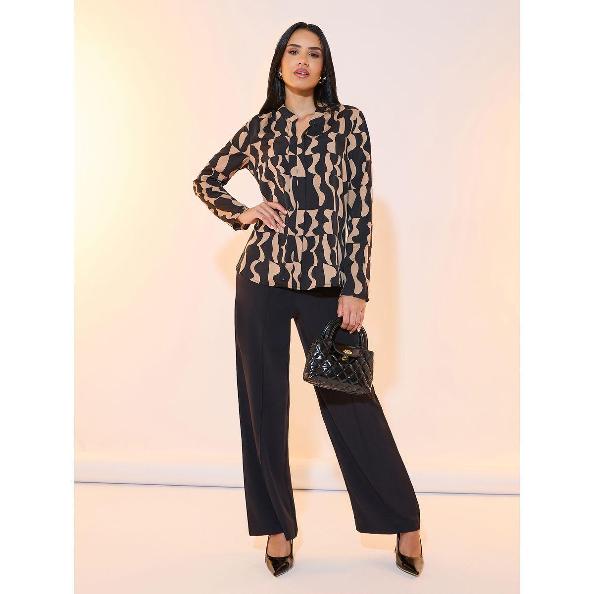 Styli Geometric Print Regular Fit Shirt-women-clothing-shirtsandblouses-shirts-image-3
