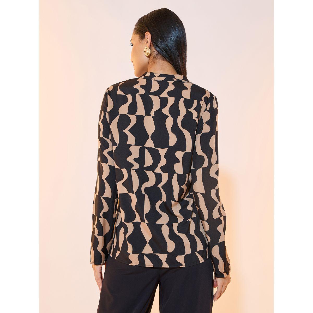 Styli Geometric Print Regular Fit Shirt-women-clothing-shirtsandblouses-shirts-image-5