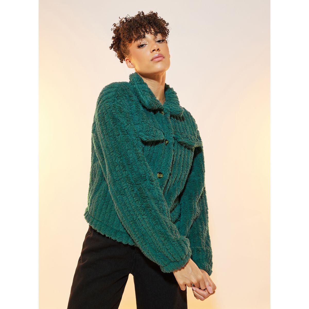 Styli Drop Shoulder Button Up Teddy Jacket-women-clothing-coatsandjackets-coats-image-3