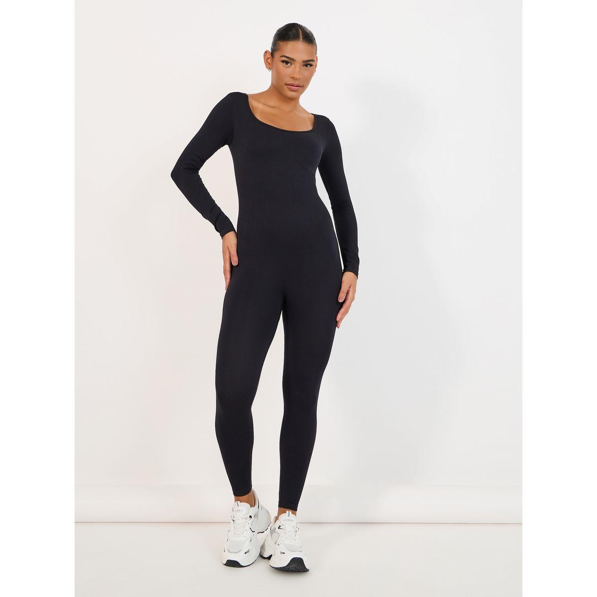 Styli Multi Strap Cross Back Long Sleeve Unitard-women-clothing-sportswearandactivewear-trackpantsandtracksuits-image-2
