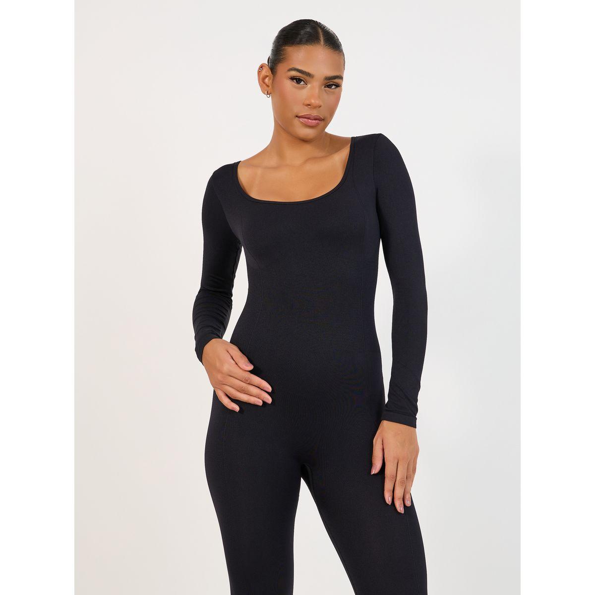 Styli Multi Strap Cross Back Long Sleeve Unitard-women-clothing-sportswearandactivewear-trackpantsandtracksuits-image-3