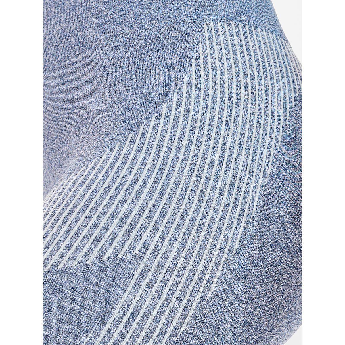 Styli Melange Jacquard Wide Waistband Scrunch Back Leggings-women-clothing-sportswearandactivewear-bottoms-image-3
