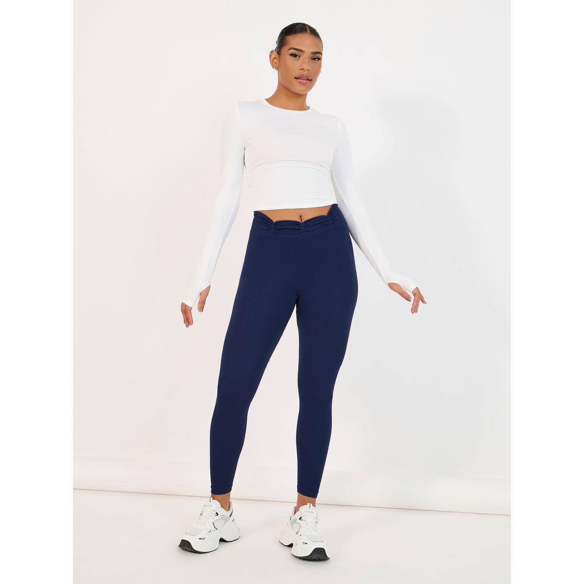 Styli Ruched Waist Detail Leggings-women-clothing-sportswearandactivewear-bottoms-image-1
