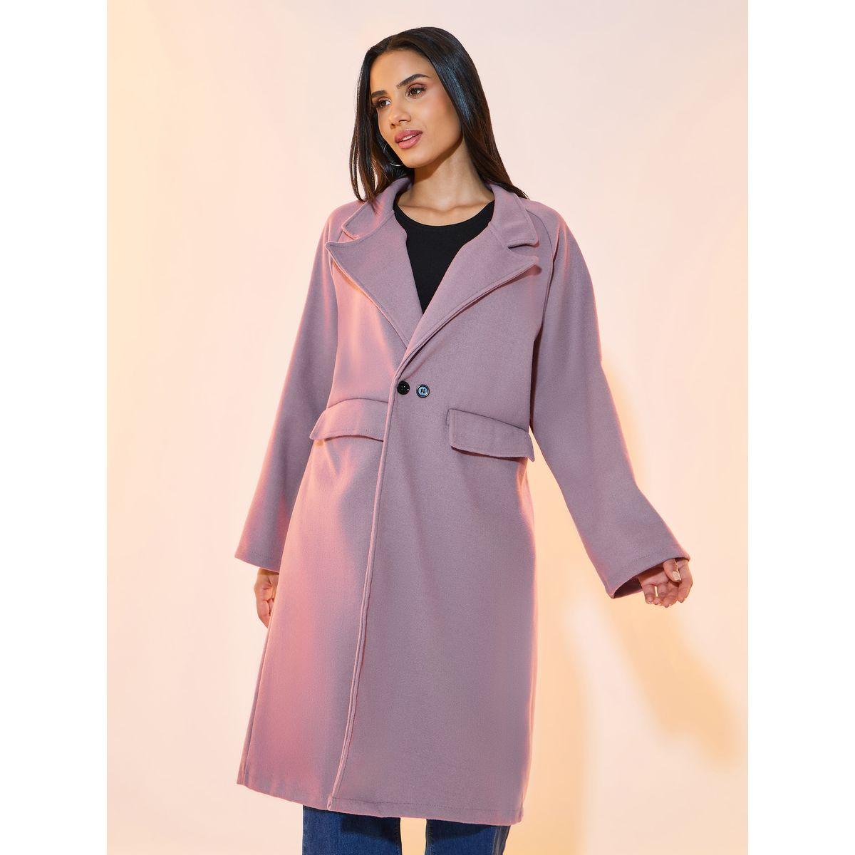 معطف بياقة مزدوجة وأزرار-women-clothing-coatsandjackets-coats-image-5