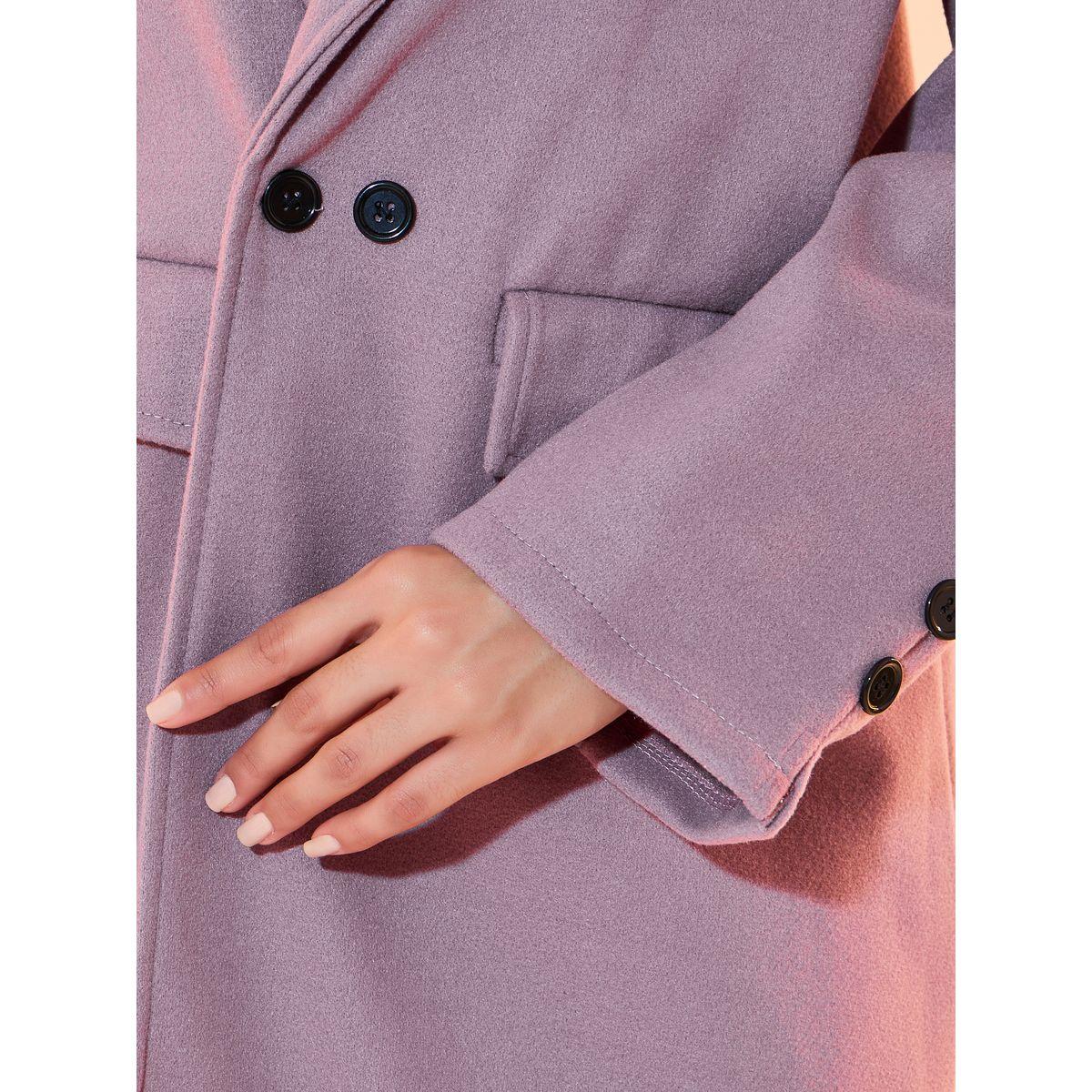 معطف بياقة مزدوجة وأزرار-women-clothing-coatsandjackets-coats-image-2