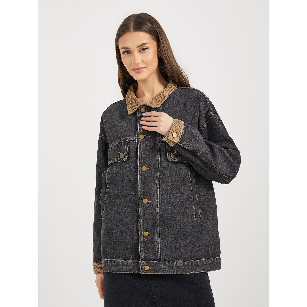 Styli Oversized Longline Denim Jacket-women-winterwear-coatsandjackets-jackets-image-3
