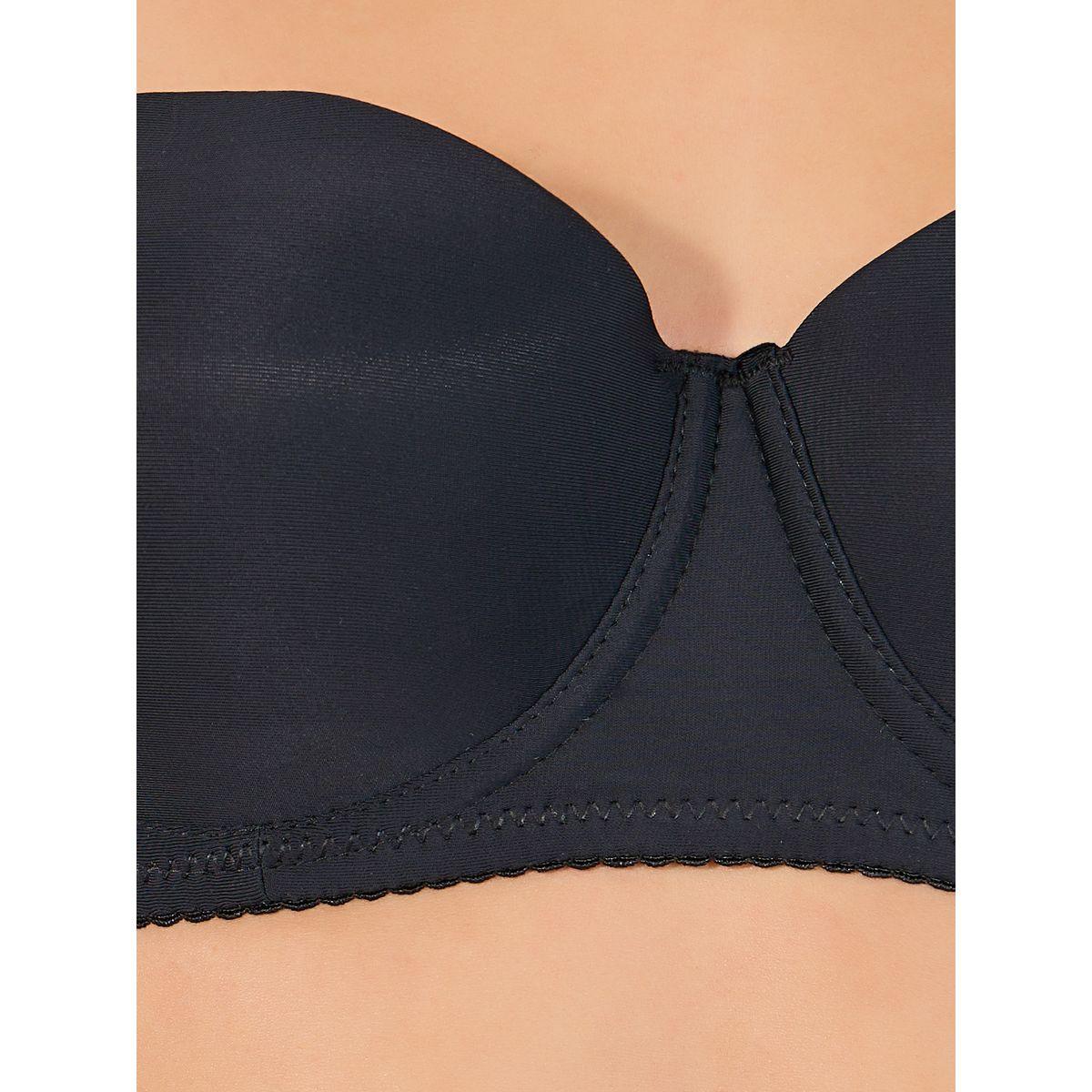 Styli Pack of 2 -Padded Wired Strapless Transparent Strap Balconette Bra-women-clothing-lingerie-bras-image-3