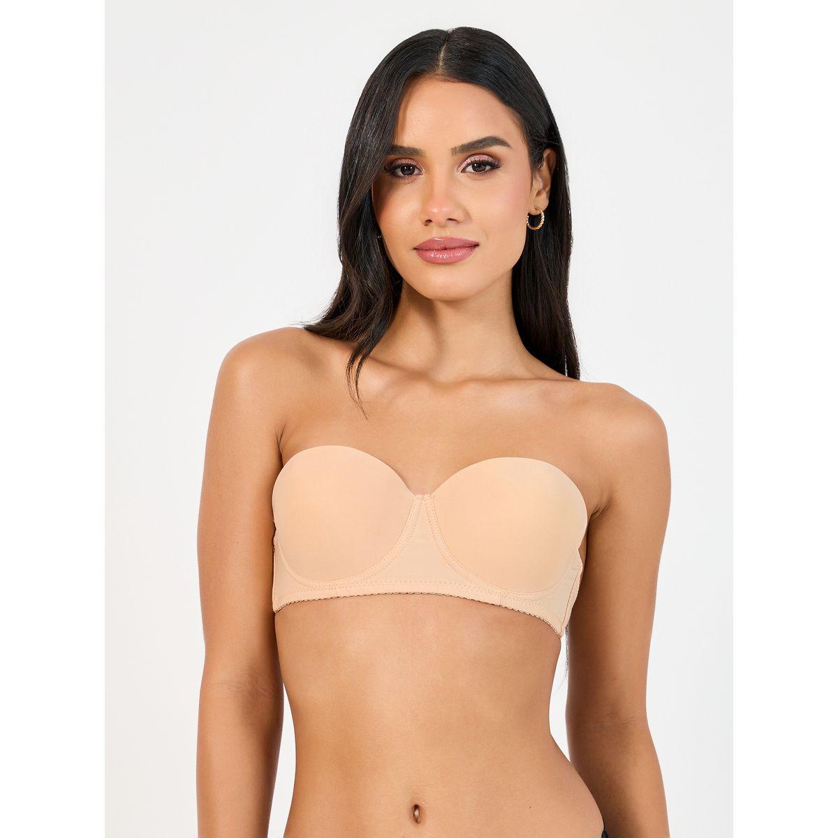 Styli Pack of 2 -Padded Wired Strapless Transparent Strap Balconette Bra-women-clothing-lingerie-bras-image-5