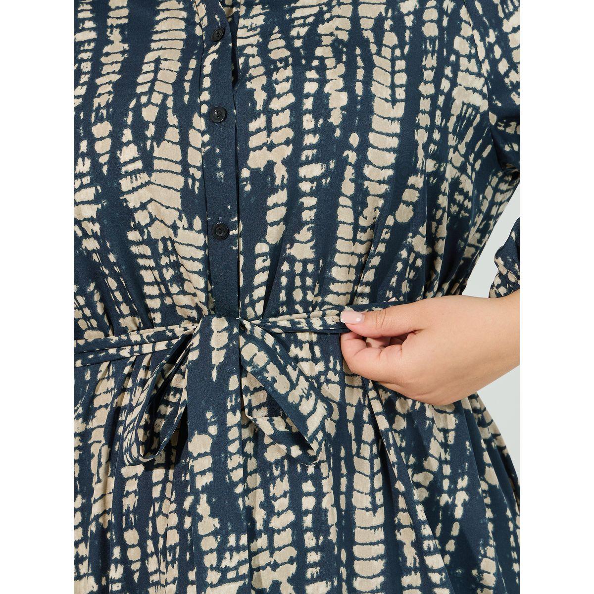 فستان ميدي بمقاس كبير وطبعة تاي داي-women-clothing-dresses-image-3