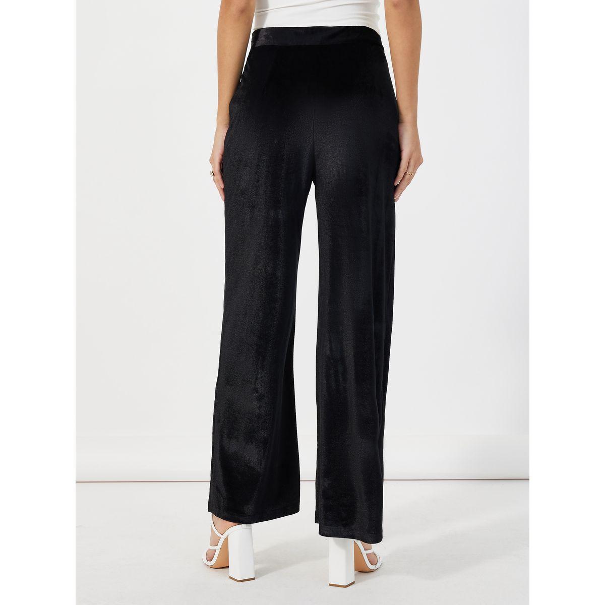 Styli Velvet Look Wide Leg High Rise Pants-women-clothing-bottoms-trousers-image-4