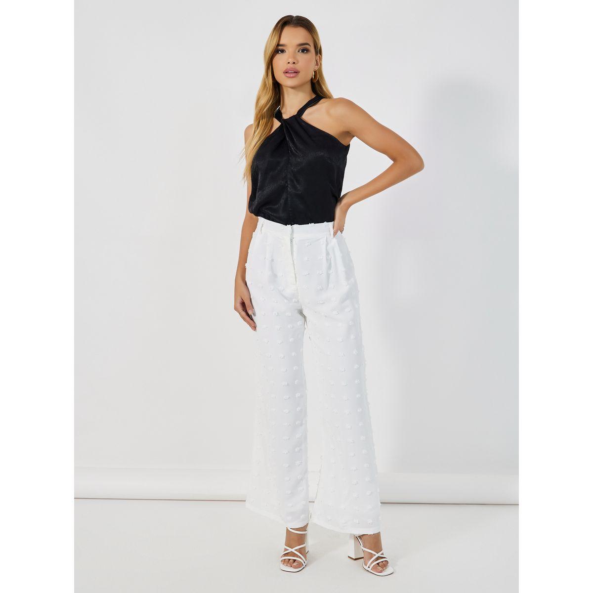 بنطال بأرجل واسعة وخصر عالي-women-clothing-bottoms-trousers-image-1