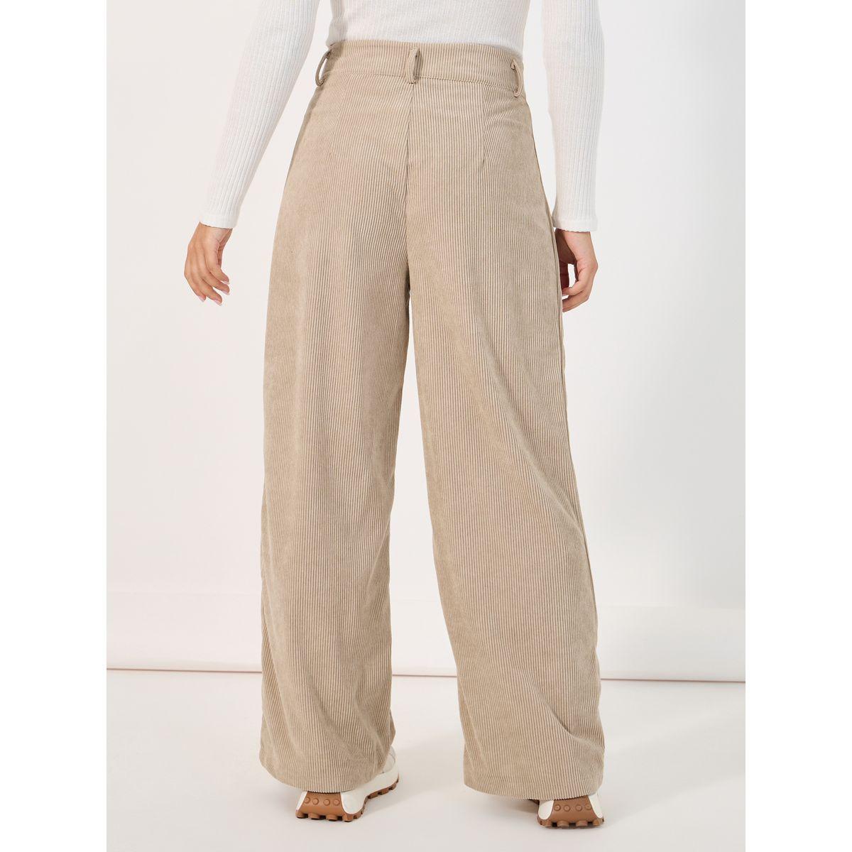 Styli Relaxed Fit High Rise Corduroy Pants-women-clothing-bottoms-trousers-image-4