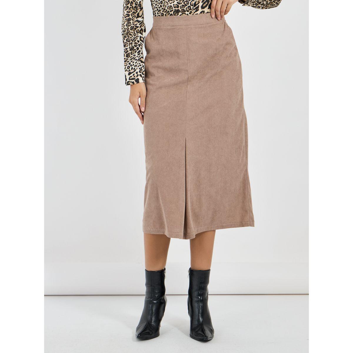 تنورة ميدي كوردروي مع سحَّاب غلق مخفي-women-clothing-bottoms-skirts-image-2