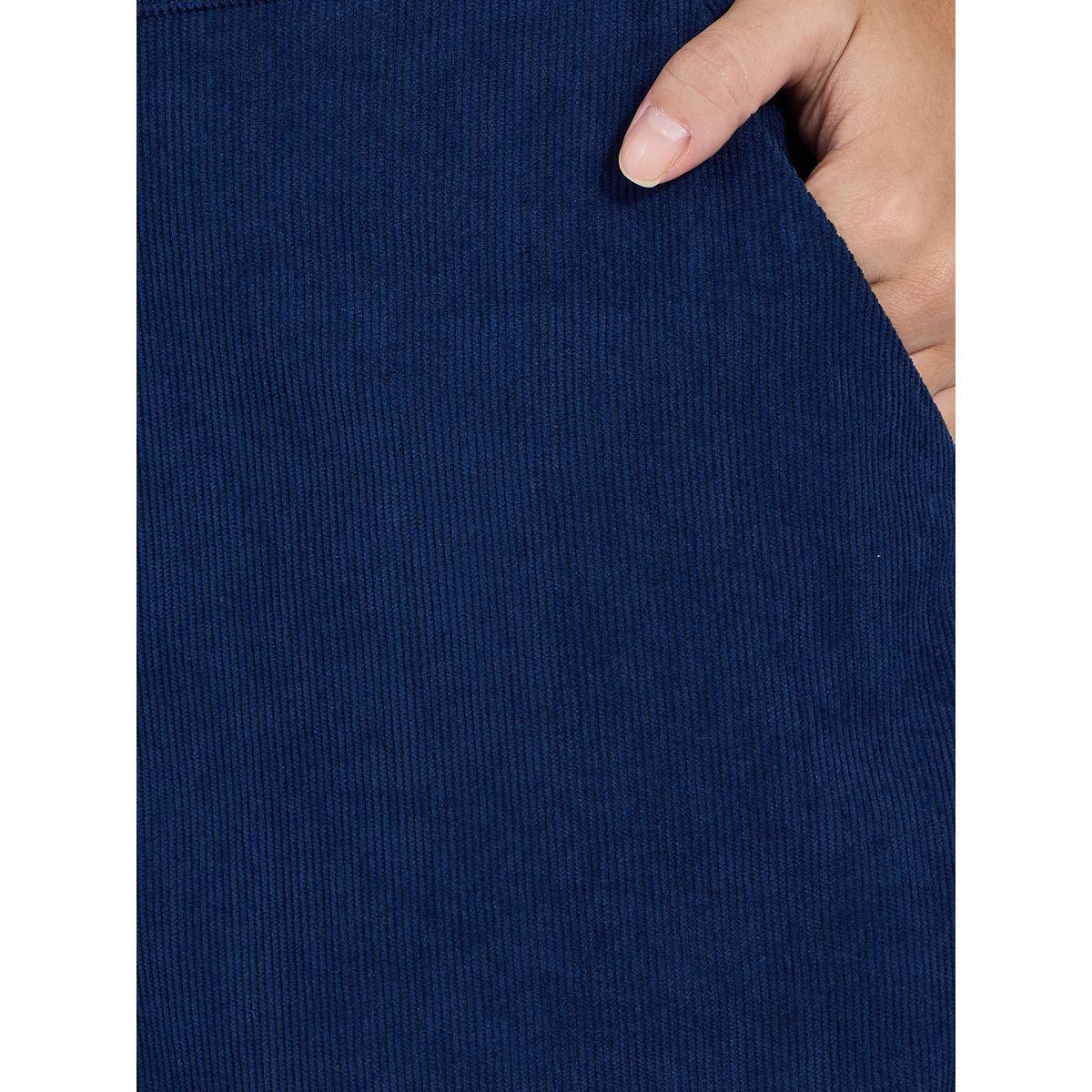 Styli Corduroy Midi Skirt with Concealed Zip-women-clothing-bottoms-skirts-image-3