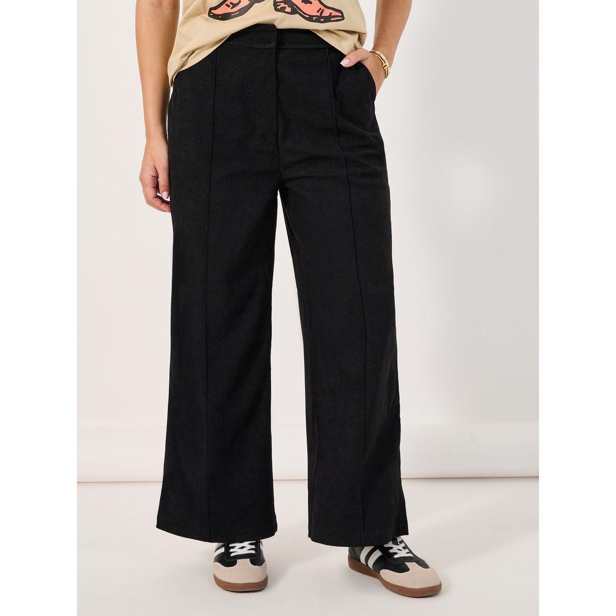 Styli Front Pintuck Details Wide Leg Pants-women-clothing-bottoms-trousers-image-2