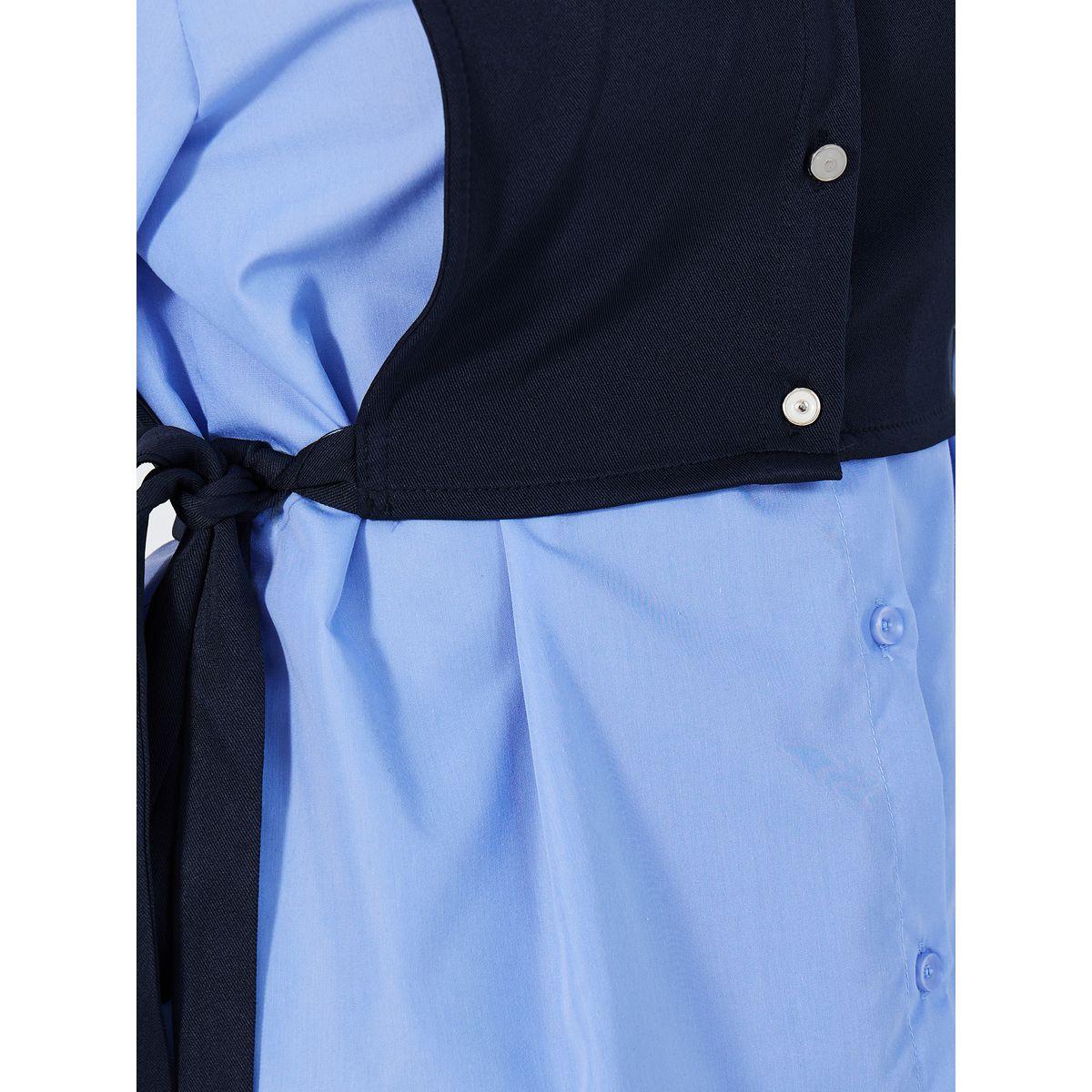 بلوزة بقصة واسعة وتفاصيل مُتباينة مع أربطة-women-clothing-shirtsandblouses-shirts-image-3