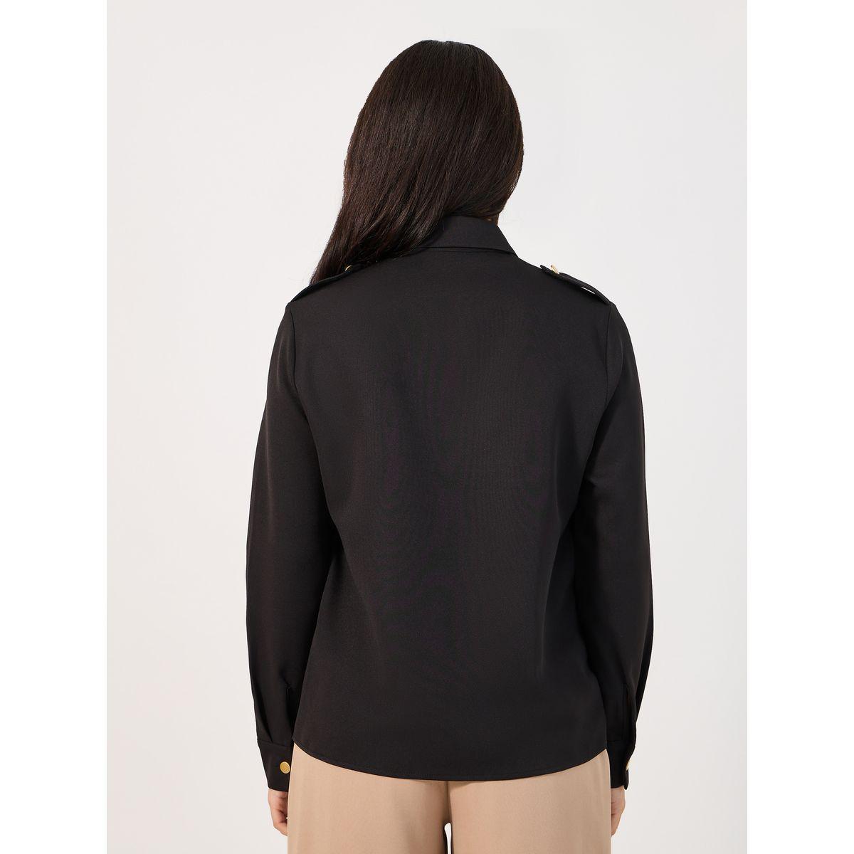بلوزة بقصة سائبة وأزرار غلق-women-clothing-shirtsandblouses-shirts-image-4