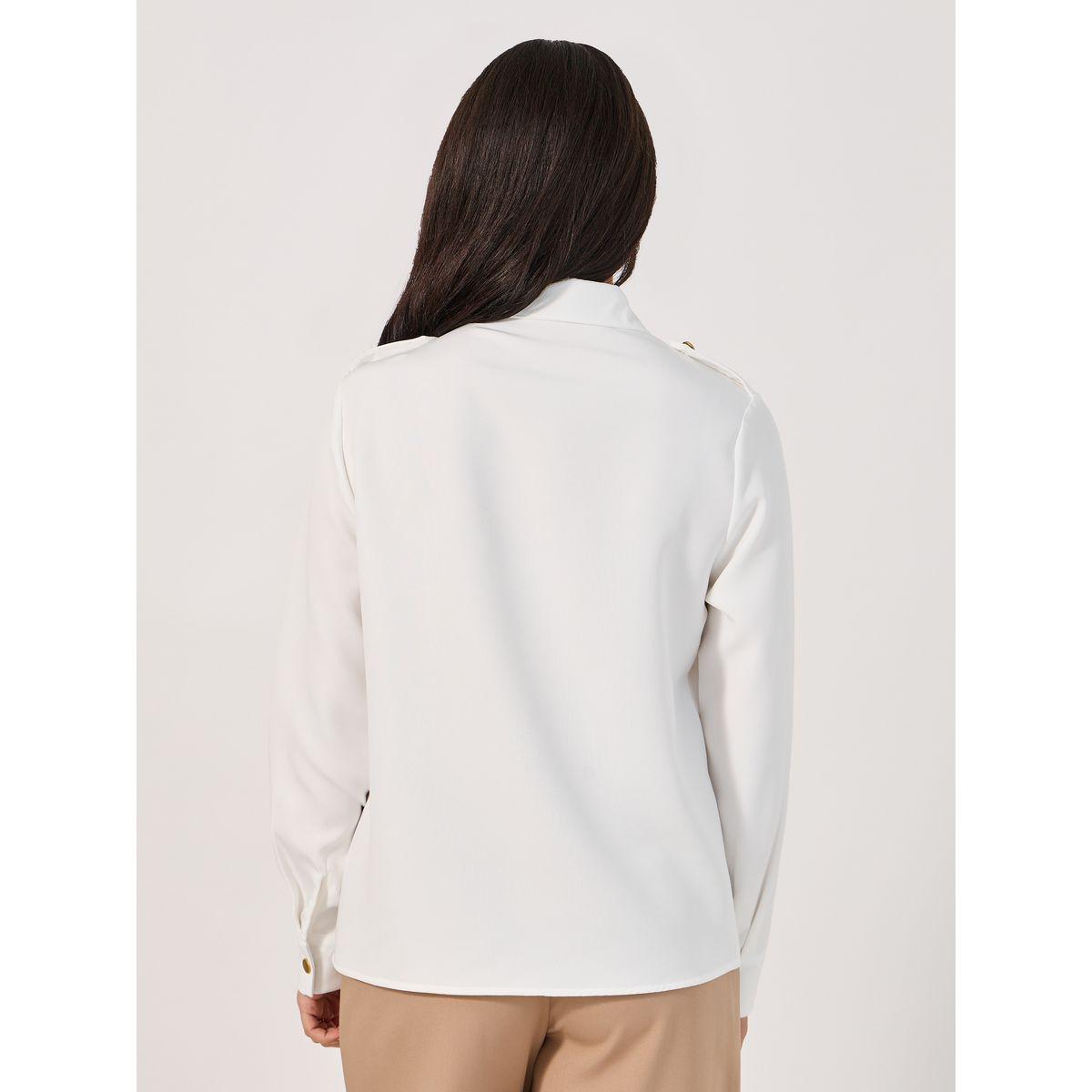 بلوزة بقصة سائبة وأزرار غلق-women-clothing-shirtsandblouses-shirts-image-4