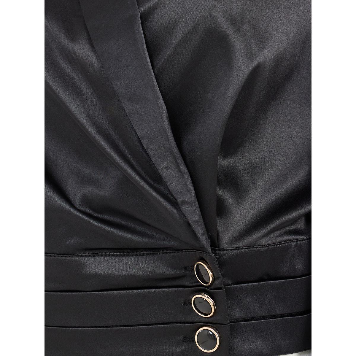 Styli Shawl Collar Balloon Sleeves Wrap Top-women-clothing-shirtsandblouses-blouses-image-3