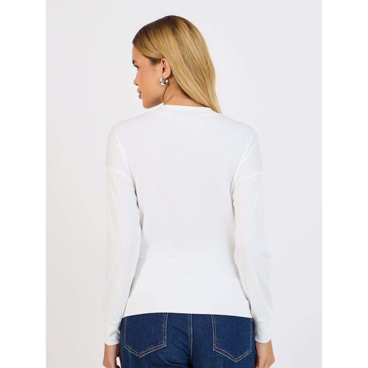 Styli Side Button Detail Wrap Front Knit Top-women-clothing-shirtsandblouses-blouses-image-4