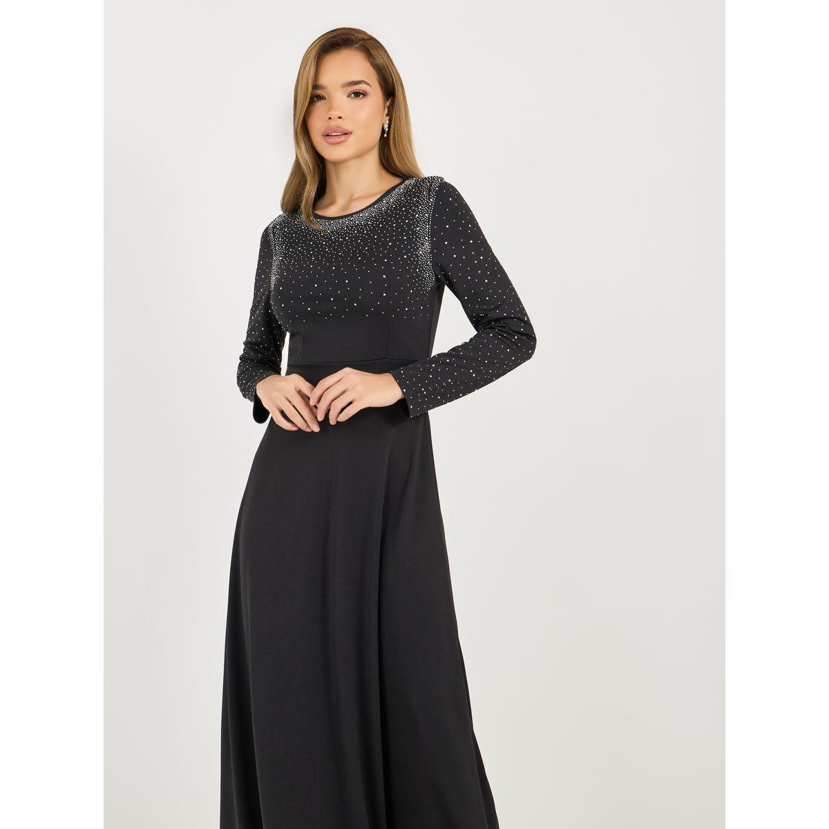 Styli Embellished Long Sleeves A-Line Maxi Dress-women-clothing-dresses-image-5