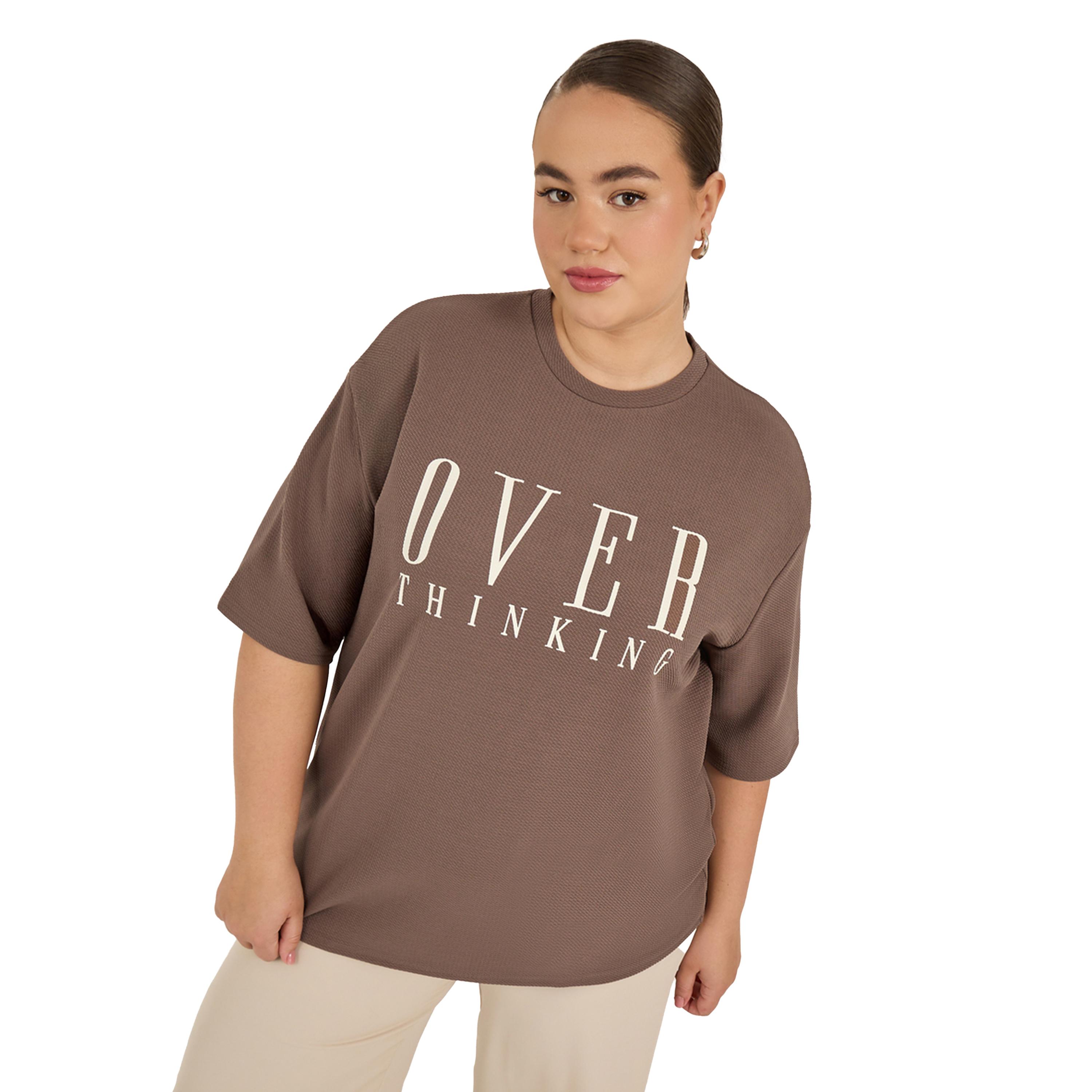 Styli Plus Size Slogan Print Dropped Shoulder Oversized T-Shirt-women-clothing-tshirts-image-1