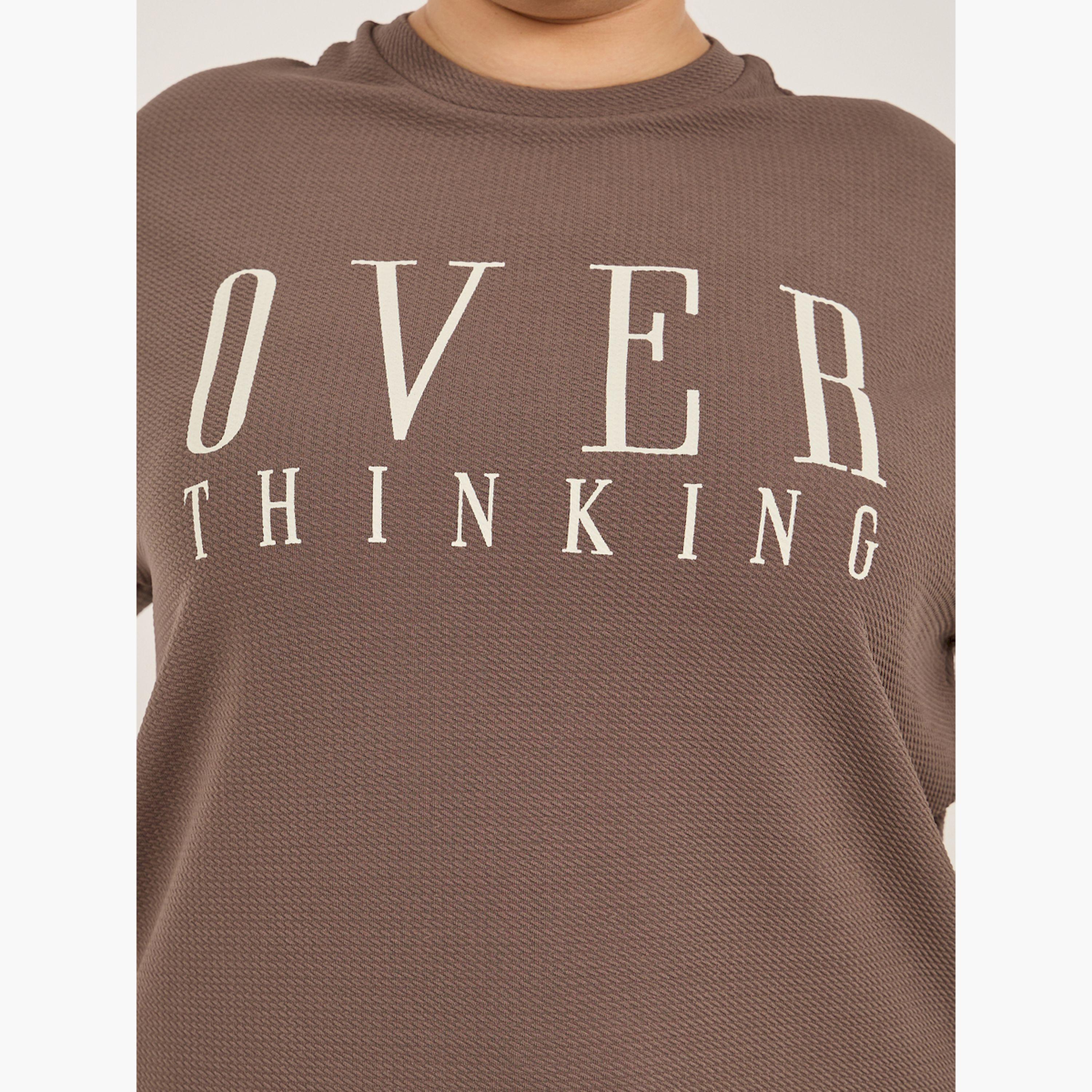 Styli Plus Size Slogan Print Dropped Shoulder Oversized T-Shirt-women-clothing-tshirts-image-3