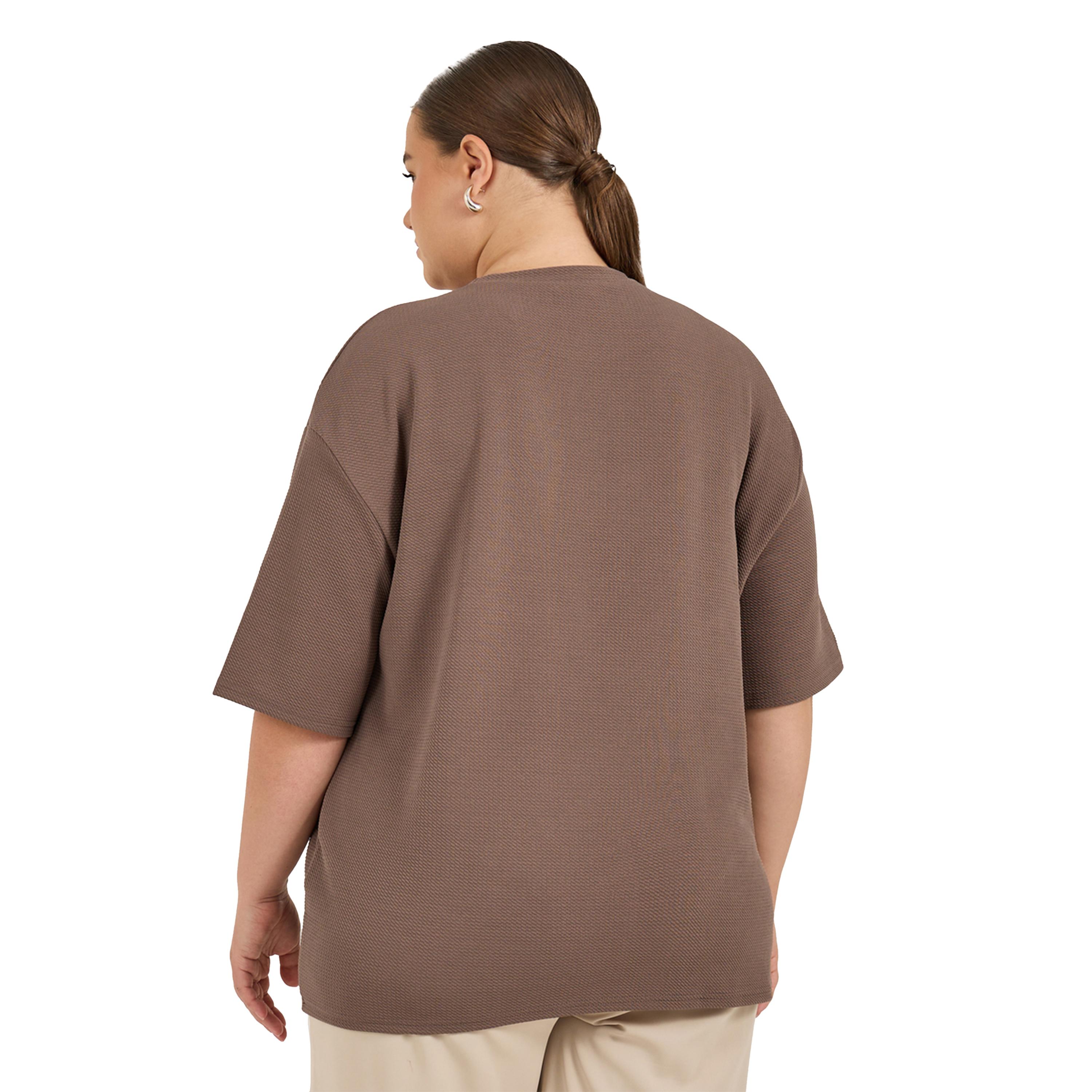 Styli Plus Size Slogan Print Dropped Shoulder Oversized T-Shirt-women-clothing-tshirts-image-4